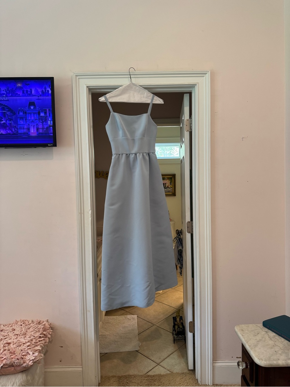 Ice Blue Faille Ever Bridesmaid Dress